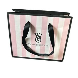Victoria's Secret Pink and Black Signature Gift Bag